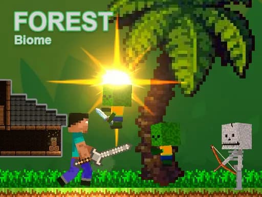 Noob vs Zombies - Orman Biyomu
