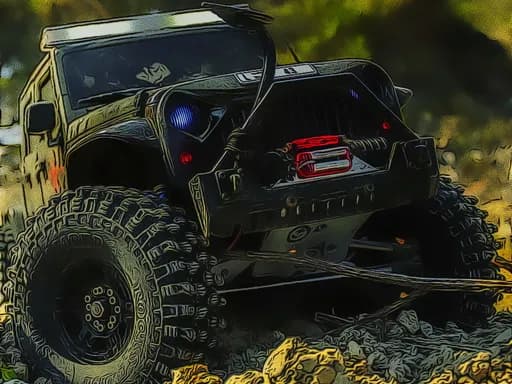Offroad Jeep Dağ Yokuşu