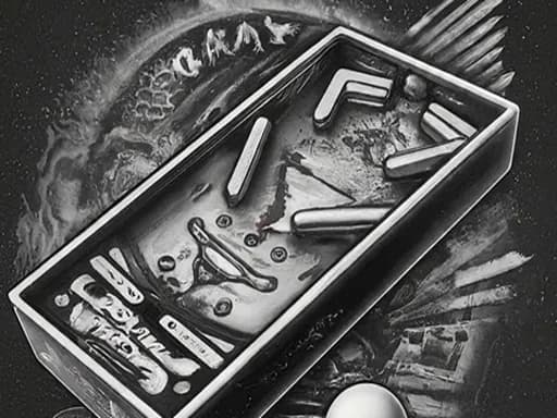 Pinball Siyah ve Beyaz