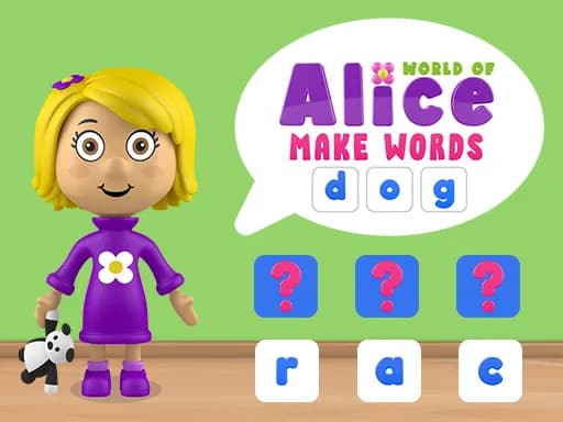 Alice'in Dünyası - Kelimeler Oluştur