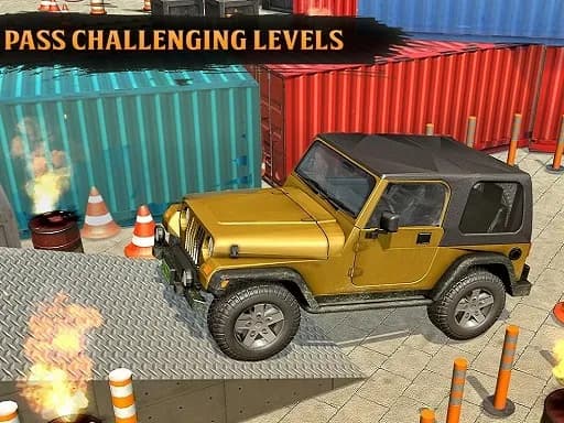 Klasik Gerçek 4x4 Jeep Park Etme Oyunu