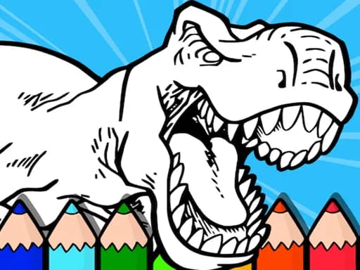 Çocuklar İçin Dinozor Boyama