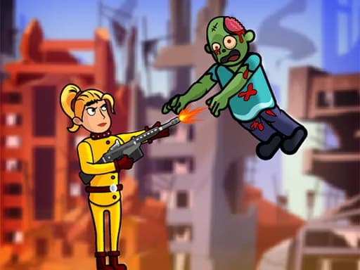 Zombi Ricochet Kadın Avcısı