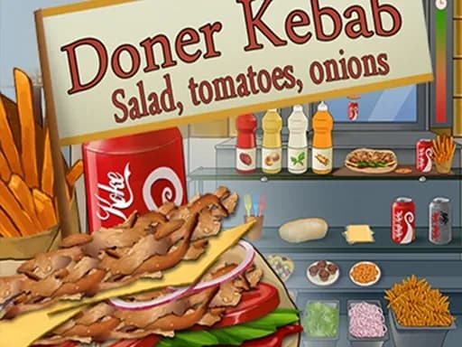 Döner Kebap: Salatalık Domates Soğan